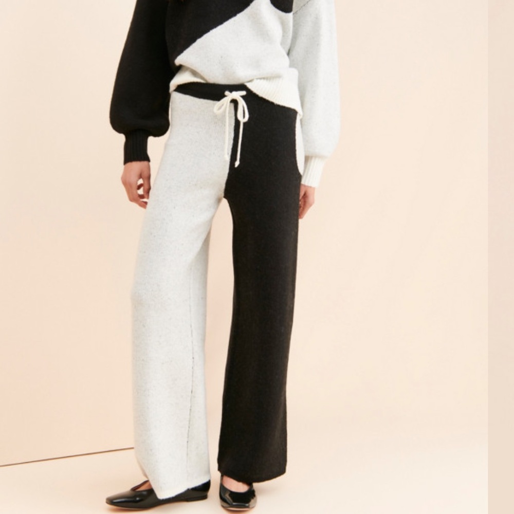 Half and Half Sweater Pants